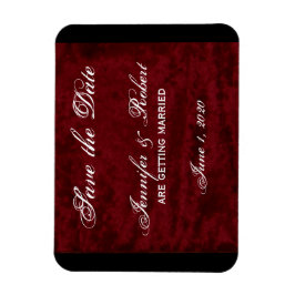 Gothic Angel op Red Velvet Save the Date Magneet