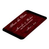 Gothic Angel op Red Velvet Save the Date Magneet (Linkerzijde)