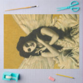  Gothic Angel over Gold-weefselpapier Tissuepapier (Craft)