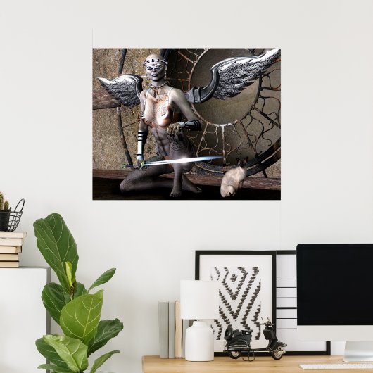 gothic Angel Poster (Thuiskantoor)