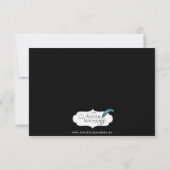 Gothic Angel Red Velvet Wedding Rehearsal Dinner Kaart (Achterkant)