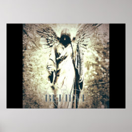 Gothic angel rustige kunst gelooft poster