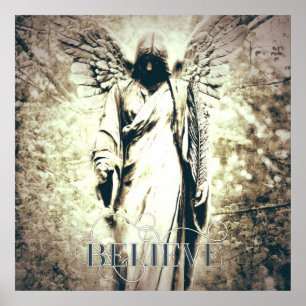 Gothic angel rustige kunst gelooft poster