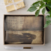 Gothic Angel Sepia Sheet Music Texture Tissuepapier (Geschenk)