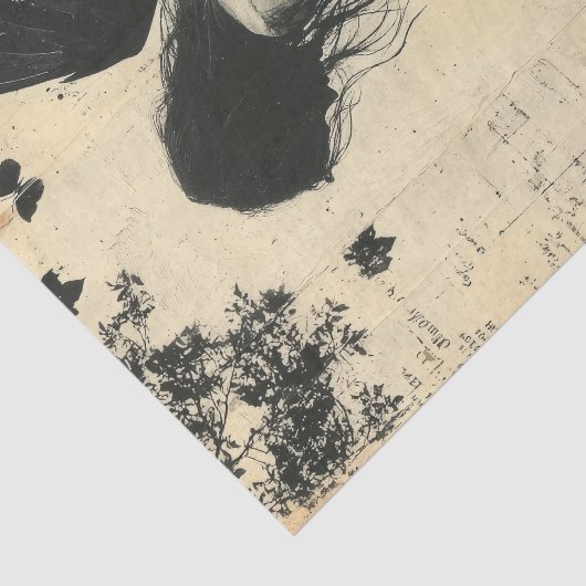 Gothic Angel Tissuepapier (Detail)