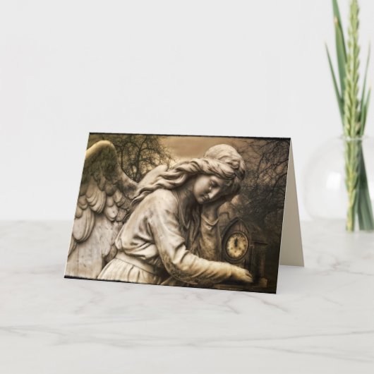 Gothic angel wenskaart kaart (Voorkant)