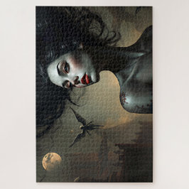 Gothic Angel Woman - Dark Fantasy Art Legpuzzel