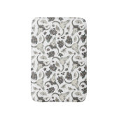 Gothic Animal Skull met Flowers Pattern Badmat (Voorkant Verticaal)