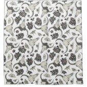 Gothic Animal Skull met Flowers Pattern Douchegordijn (Voorkant)