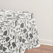 Gothic Animal Skull met Flowers Pattern Tafelkleed (Voorbeeld)
