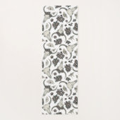 Gothic Animal Skull met Flowers Pattern Yogamat (Achterkant)