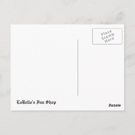 Gothic Anime Guy Briefkaart (Achterkant)