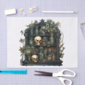 Gothic Apothecary Boekenplank voor Decoupage Tissuepapier (Craft)