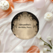 Gothic Arch Black Rose Birthday Papieren Bordje