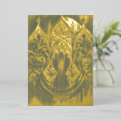 Gothic Arch Gold Foil Holiday Kaart (Staand Voorkant)