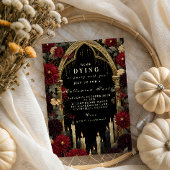 Gothic Arch kaarslicht Halloween Kaart