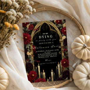 Gothic Arch kaarslicht Halloween Kaart
