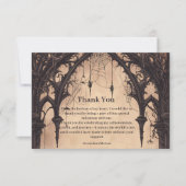 Gothic Arch Midnight Birthday Bedankkaart (Voorkant)