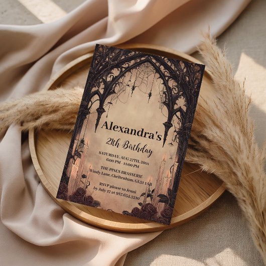 Gothic Arch Midnight Birthday Kaart