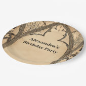 Gothic Arch Midnight Birthday Papieren Bordje (Gekanteld)