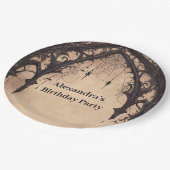 Gothic Arch Midnight Birthday Papieren Bordje (Gekanteld)