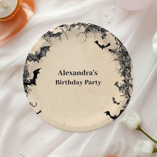 Gothic Arch Midnight Birthday Papieren Bordje