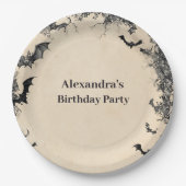 Gothic Arch Midnight Birthday Papieren Bordje (Voorkant)