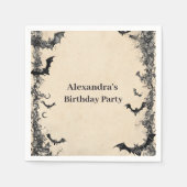 Gothic Arch Midnight Birthday Servet (Voorkant)