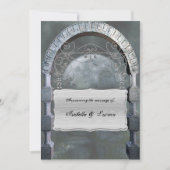 Gothic Arch Plaque Vampire Gothic Weddenschap Kaart (Voorkant)