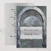 Gothic Arch Plaque Vampire Gothic Weddenschap Kaart (Voorkant / Achterkant)