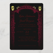 Gothic Arch Trellis en Skulls Wedding