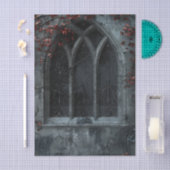 Gothic Arched Window trailing ivy Decoupage Tissuepapier (Craft)