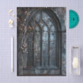 Gothic Arched Window trailing ivy Decoupage Tissuepapier (Craft)