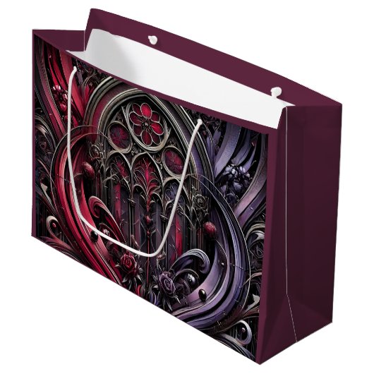 Gothic Arches Gift Bag Groot Cadeauzakje (Voorkant Gekanteld)