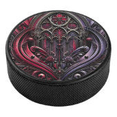 Gothic Arches Hockey Puck (3/4)