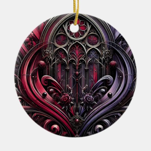 Gothic Arches Keramisch Ornament (Voorkant)