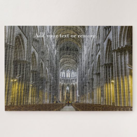 Gothic architecture kathedraal in Normandië, Frank Legpuzzel (Horizontaal)