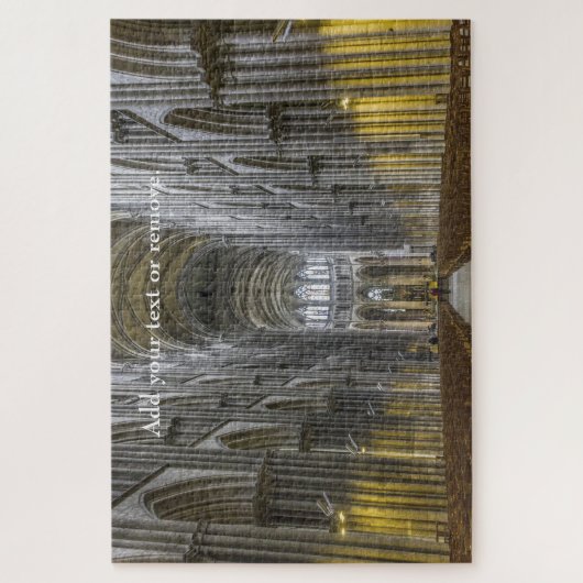 Gothic architecture kathedraal in Normandië, Frank Legpuzzel (Verticaal)