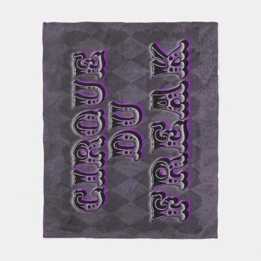 Gothic Argyle Cirque Du Freak Fleece Deken (Voorkant)