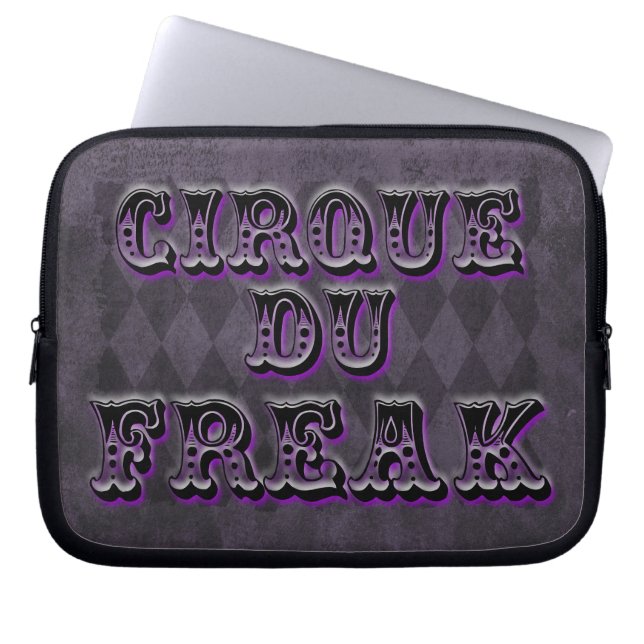 Gothic Argyle Cirque Du Freak Laptop Sleeve (Voorkant)