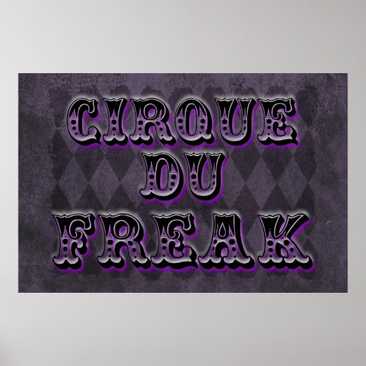 Gothic Argyle Cirque Du Freak Poster (Voorkant)