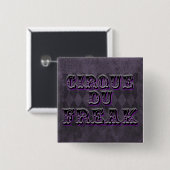 Gothic Argyle Cirque Du Freak Vierkante Button 5,1 Cm (Voorkant /achterkant)