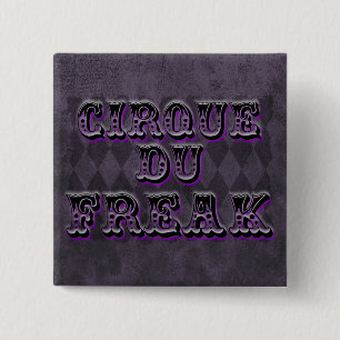 Gothic Argyle Cirque Du Freak Vierkante Button 5,1 Cm