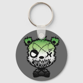 Gothic Aromantische Pride Flag gekleurd Beer Sleutelhanger