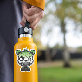 Gothic Aromantische Pride Flag gekleurd Beer Sticker