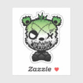 Gothic Aromantische Pride Flag gekleurd Beer Sticker (Vel)