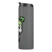 Gothic Aromantische Pride Flag gekleurd Beer Thermosbeker (Geroteerd rechts)