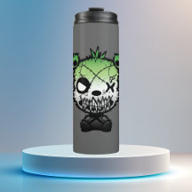 Gothic Aromantische Pride Flag gekleurd Beer