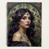 Gothic Art Nouveau Vrouw Planner (Voorkant)