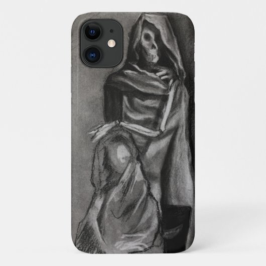 Gothic Art Skeleton IPhone Case (Achterkant)